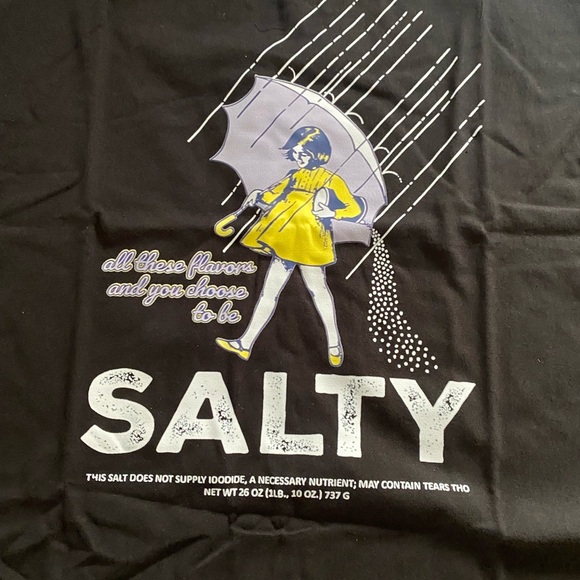 Black Short Sleeve Tee with Graphic Design - Picture 4 of 5